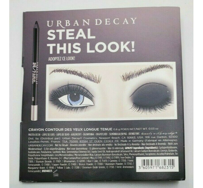 Карандаш для глаз Urban Decay 24/7 Glide On Eye Pencil Eyeliner в цвете ZERO Travel Mini купить оригинал с доставкой по  Украине